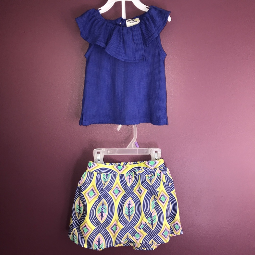 👋🏼 Going to Goodwill- NWOT Genuine Kids Top/Skort Set